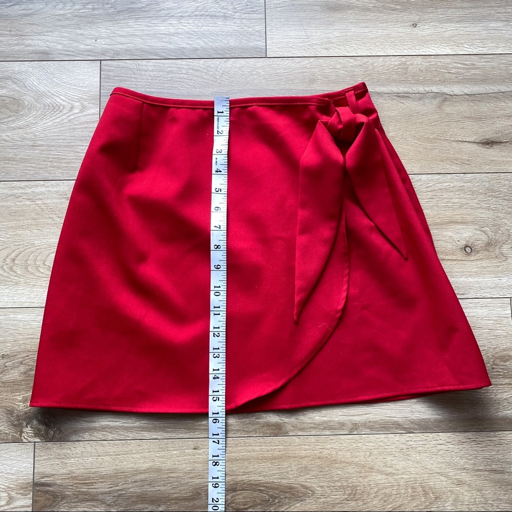 Le Chateau Vintage Wrap Mini Skirt Size Small - Picture 3 of 7